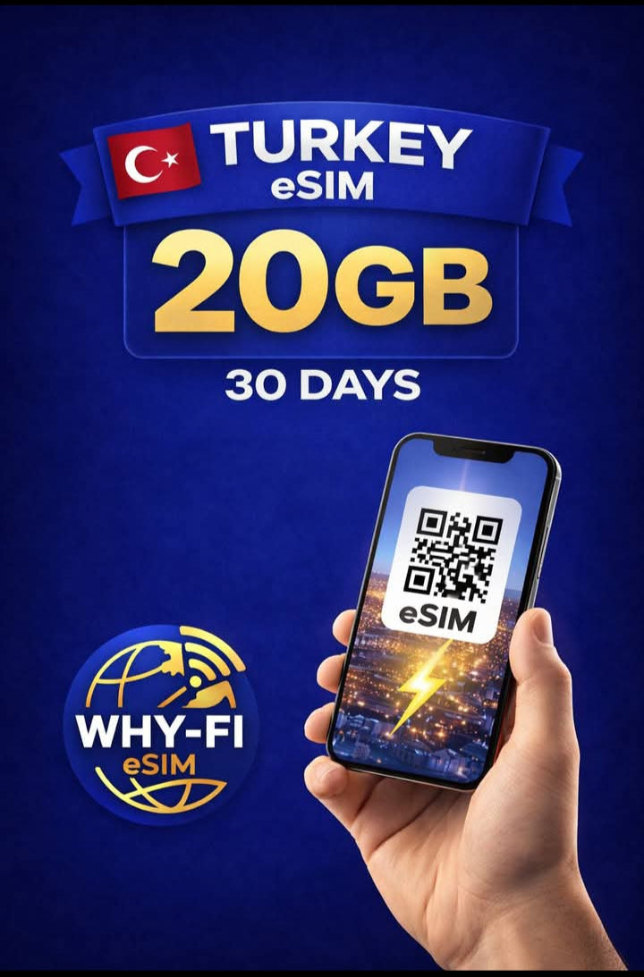 20 GB eSIM turkey 30 days