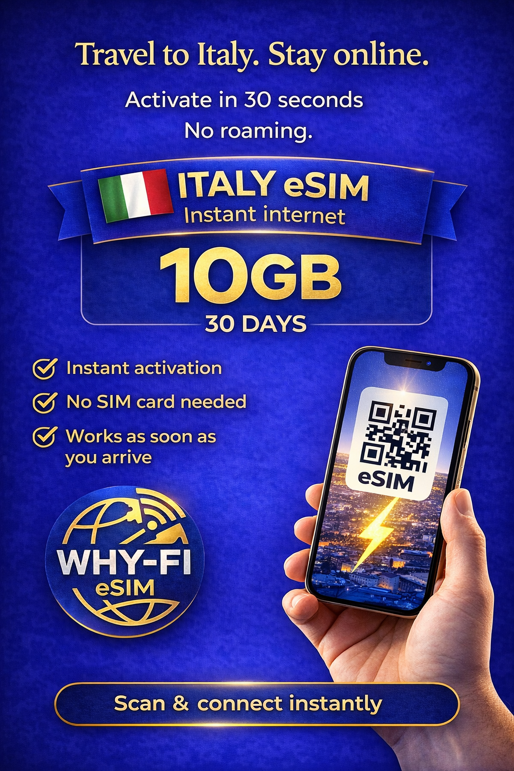 🇮🇹 WHY-FI eSIM Italia 10GB